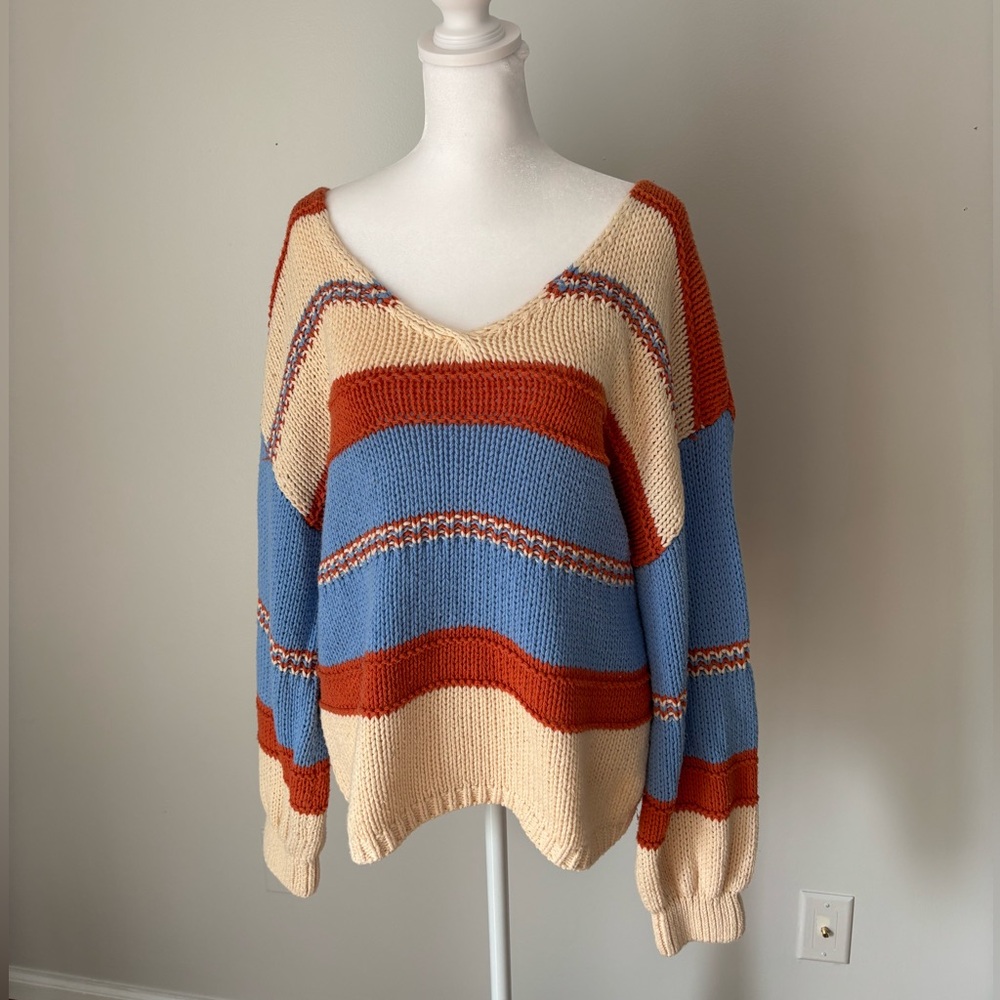 Oversized knit sweater